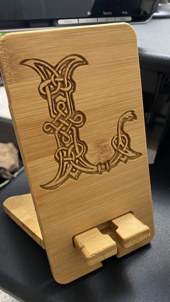 bamboo phone stand