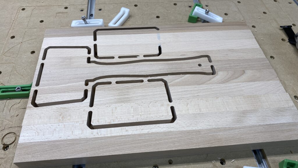 backside of mallet cutout