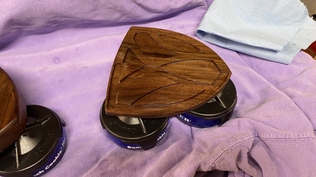 The lid with a fresh coat of mineral oil