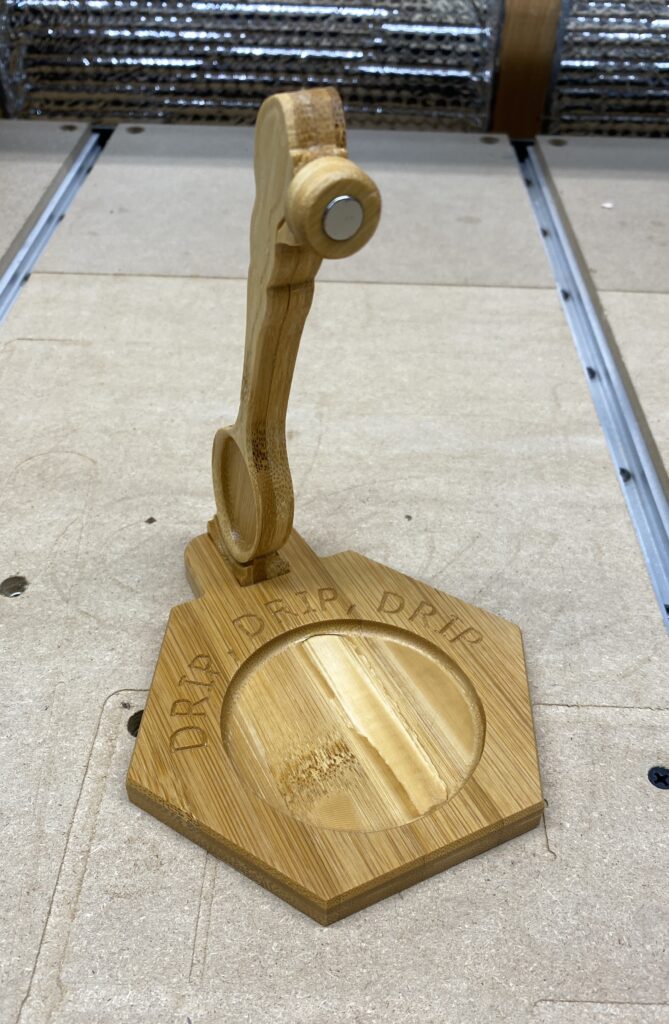 Closeup of the base.
