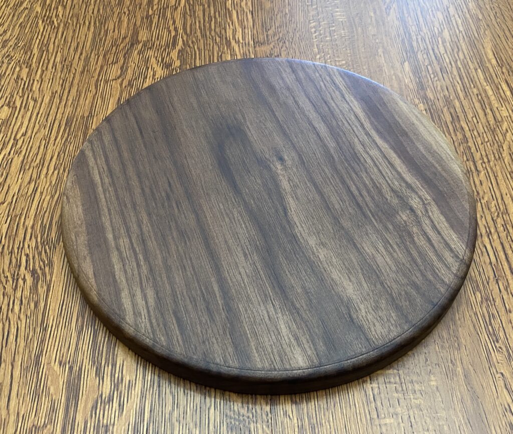 Cheese and cracker tray bottom view.