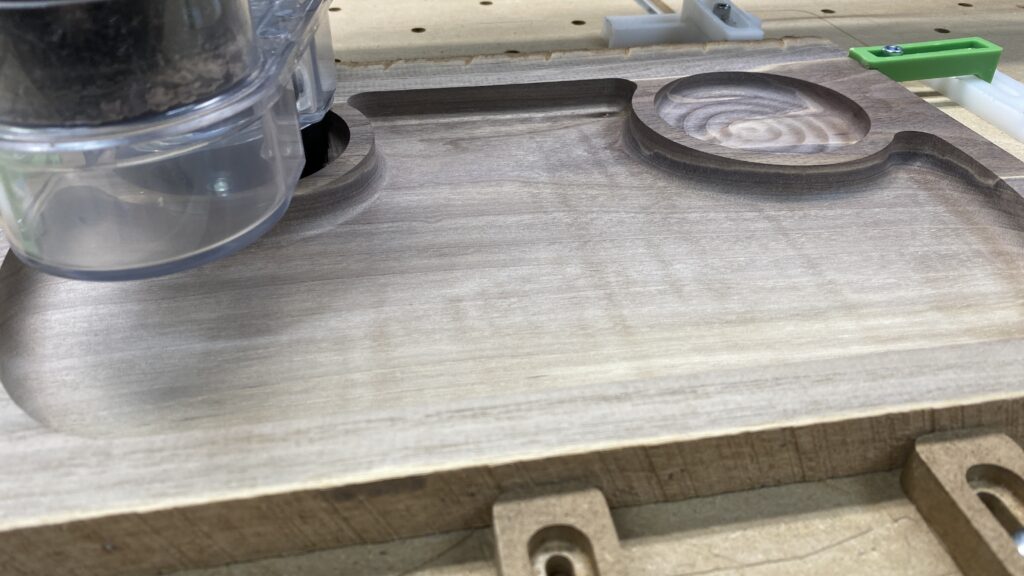 Finish pass of the bowl bit