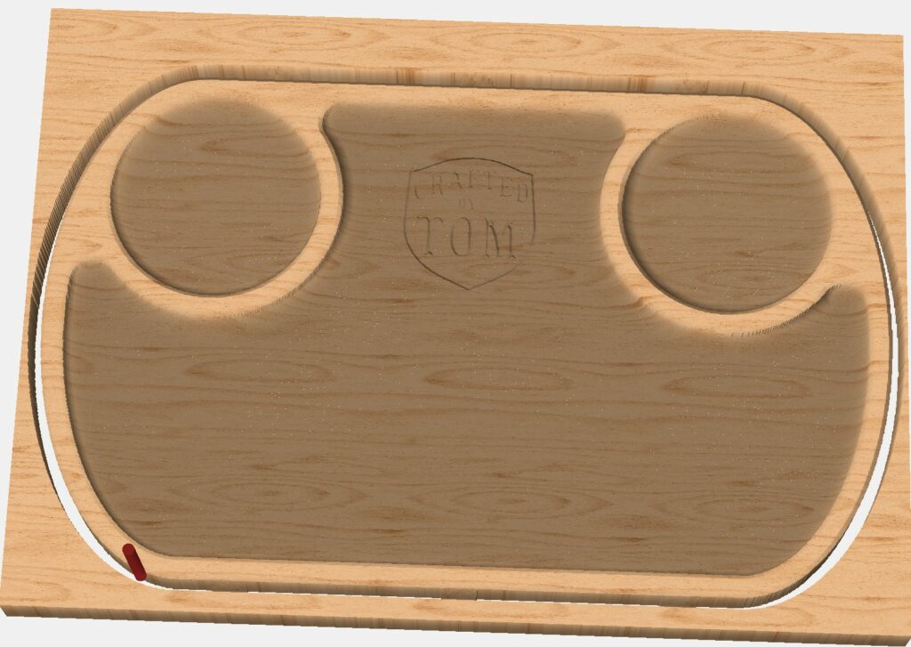 CNC tray simulation